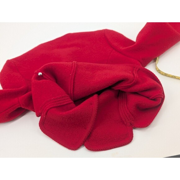 Field Manor Vintage Hong Kong Red 100% Wool Blazer Jacket Gold Buttons Size Med - Picture 8 of 8